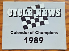 Vintage Cycle News Calendar Of