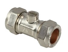 15mm Isolating Valve Full Bore Chrome Plated WRAS Approved Isolator Stop Valve