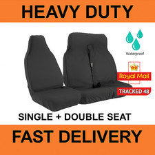 For MERCEDES VITO VAN SEAT COVERS WATERPROOF HEAVY DUTY BLACK