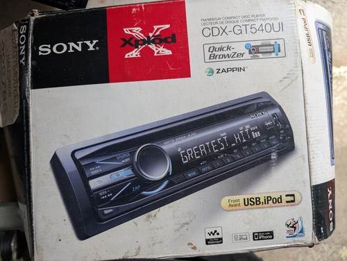 Sony xplod cdx gt540ui - xplod, cdx-gt540ui