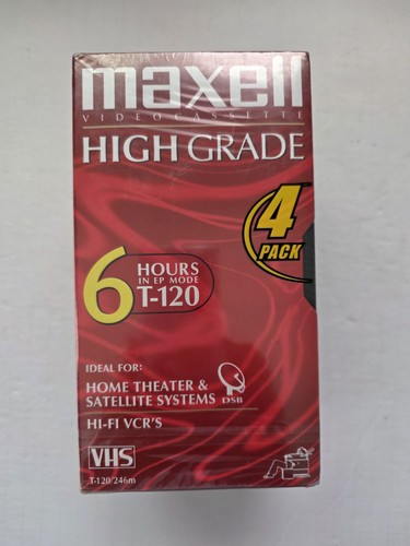 Pack maxell vhs - 4,