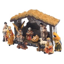 Christmas nativity manger set - christmas,