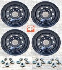 4x Gloss Black Modular Wheels