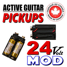 24 Volt MOD for Active Pickups emg better than 18 volt Mod 18v battery cable 24v