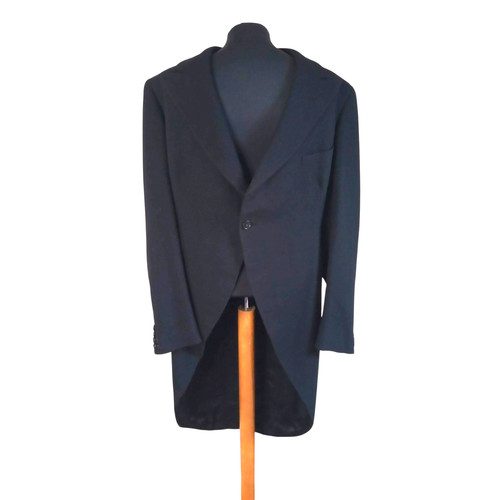 Vintage bespoke black wool - vintage,