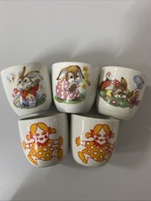 5 x VINTAGE Cute Egg Cups