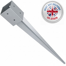 Post Support Fence Spikes Metal Drive In Stakes Holder Rust Resistant Bracket