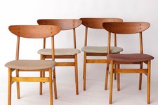 Set of 4 Danish Teak Dining Chairs by Farstrup Møbler - 1960s, New Upholstery