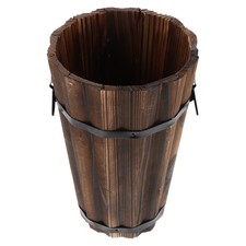 Wooden Planter Retro Design Planter Exquisite Flowerpot for Garden