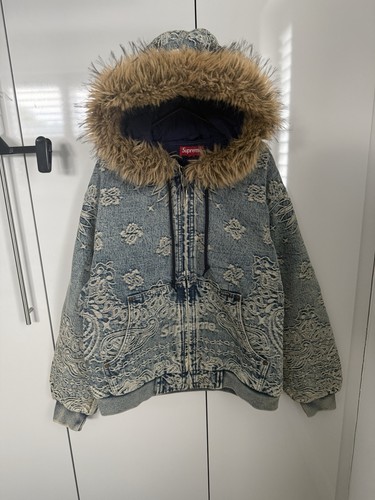 Supreme denim hooded full zip - supreme,
