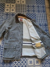 Bradley Mountain Waxed Wool Lined Field Coat Jacket Made In USA Filson Barbour