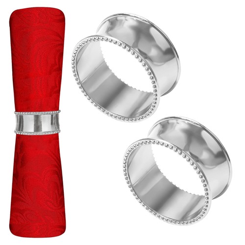 Alloy napkin rings round - napkin,