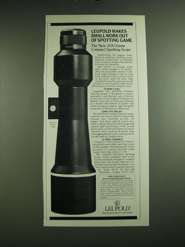 1987 leupold 20x50mm compact - 1987,