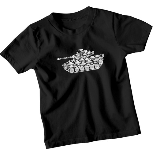 Sherman tank childrens - tank, t-shirt