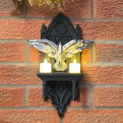 Crow themed display shelf - , wall