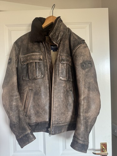 Triumph leather biker jacket - triumph,