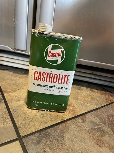 Old castrol oil can - old,