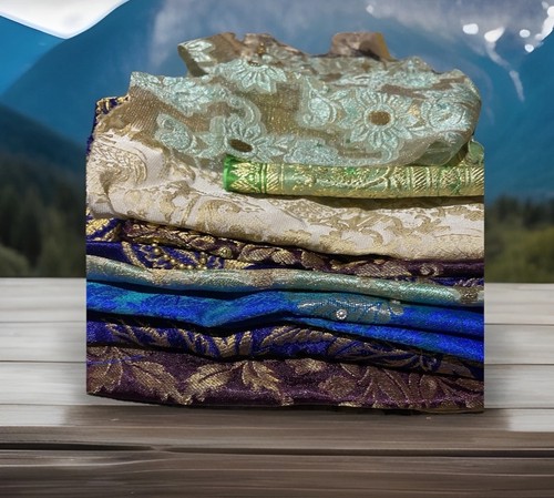 Assorted satin silk brocade - assorted,
