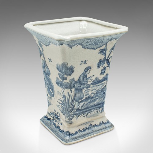 Vintage trumpet vase chinese - trumpet,