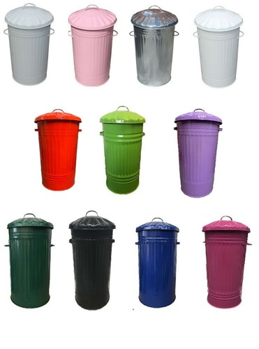 Large kitchen waste bin metal - kitchen,