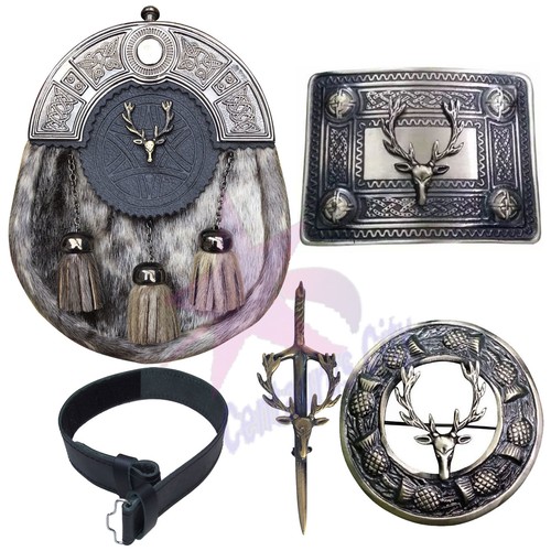Scottish kilt sporran stag - kilt,