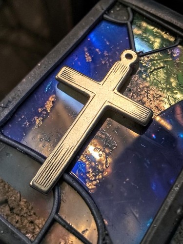 Vintage 9ct rolled gold cross - vintage,