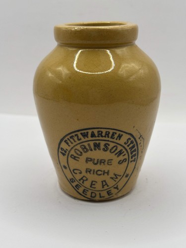 Old advertising cream pot