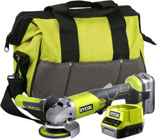 Ryobi R18AG-140S 18V ONE+ Cordless Angle Grinder Kit Battery (1 x 4.0Ah) Charger