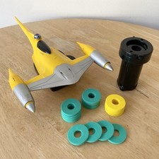 Vintage Star Wars 1999 Episode 1 Naboo Fighter Target Game Complete Toy Lot