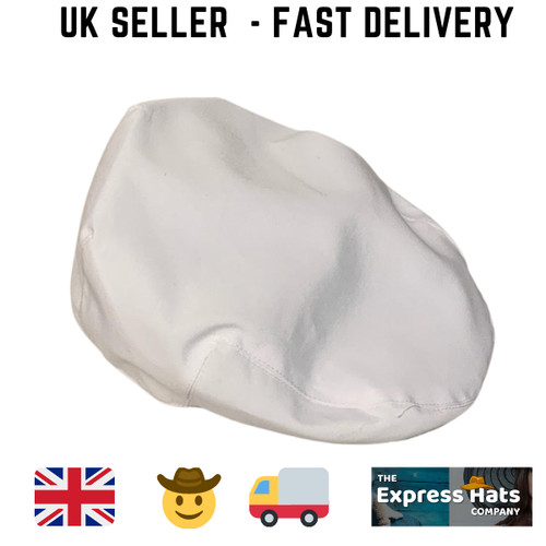White cotton flat - white,