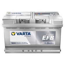 VARTA Batteria Avviamento per Auto N80 80Ah 800A DYNAMIC EFB - (315x175x190 mm)