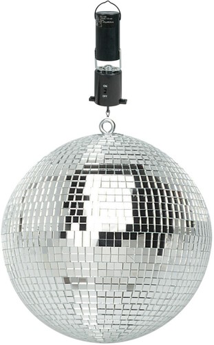 Rotating glitter ball 200mm - glitter,