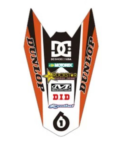 Rear mudguard fender decal - mudguard,
