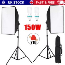 2 X 150W Softbox Lighting Kit