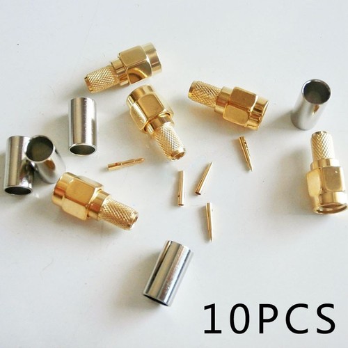 10pcs male plugs crimp sma - 10pcs,