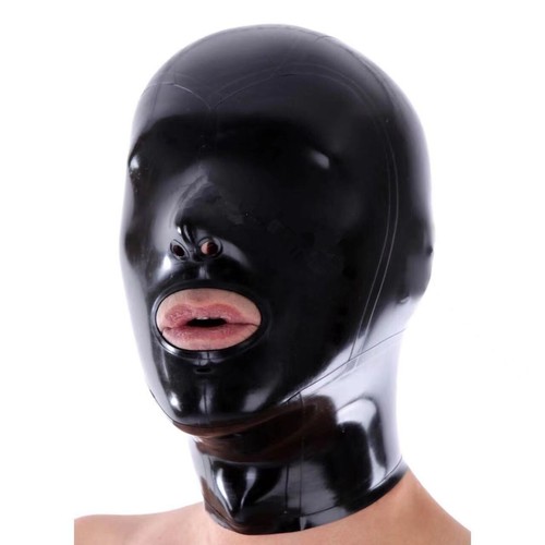 Latex hood open mouth - hood, nose