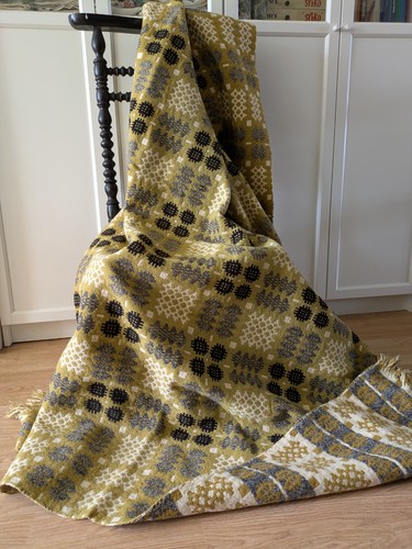 Rare vtg welsh wool blanket - wool,