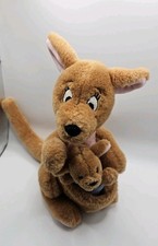 Vintage Disney Winnie The Pooh Kanga and Roo Plush Toy Disney Store 10''