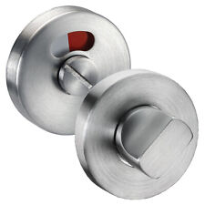 Thumb Turn for Bathroom and Toilet Doors with Indicator - 52mm Diameter
