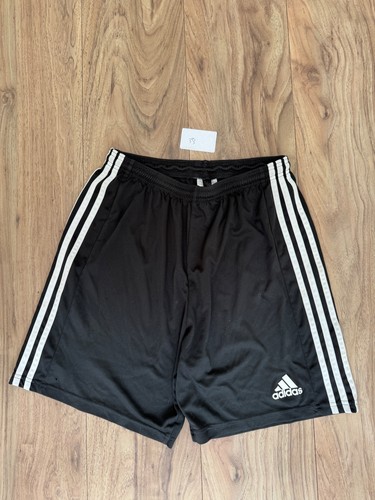 Black adidas nylon shorts