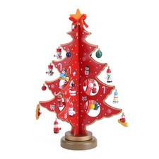  30 CM Mini Artificial Christmas Tree Decoration Wooden Decorations