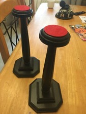 Military helmet stands  x2