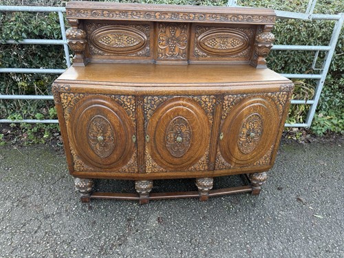 1920s 30s carved - carved, sideboard