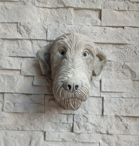 Stone irish wolfhound dog - stone,