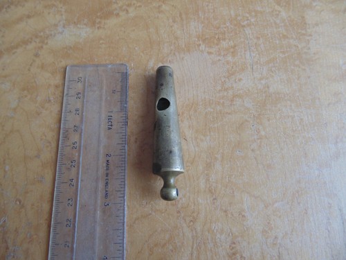 Antique brass whistle - antique,