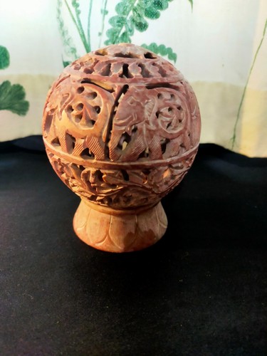 Soapstone indian handcarved - soapstone,