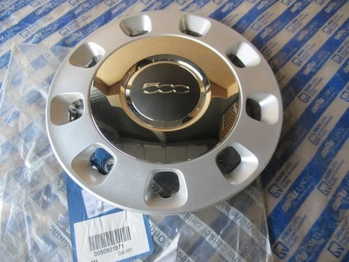 Fiat 500 silver - 500, chrome