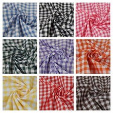 1/4" Polycotton Gingham Fabric