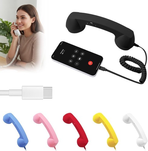 Retro phone handset - retro,