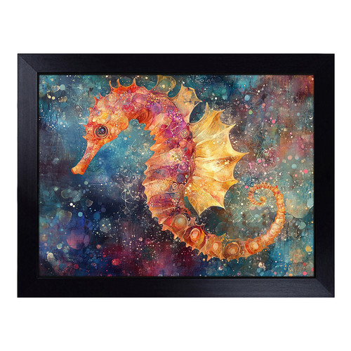 Lap tray cushioned seahorse - tray,